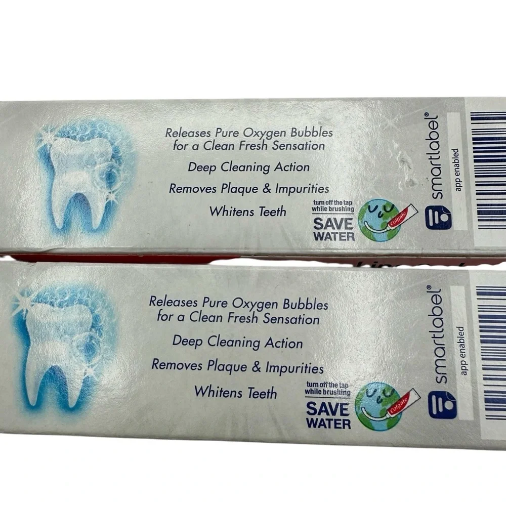 Colgate Toothpaste with Baking Soda & Peroxide, Brisk Mint for Whitening, 2 pack